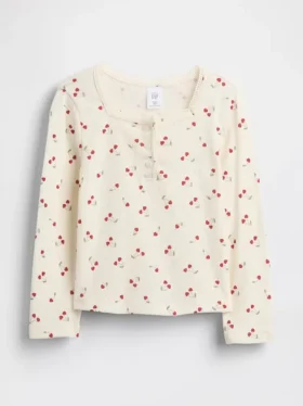 Haut Henley en pointelle pour Bébé & Enfant