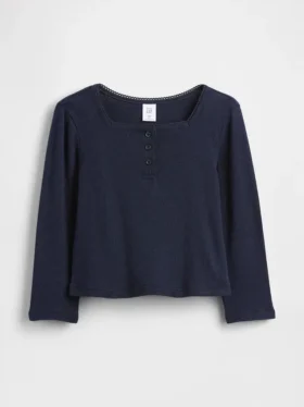 Haut Henley en pointelle pour Bébé & Enfant