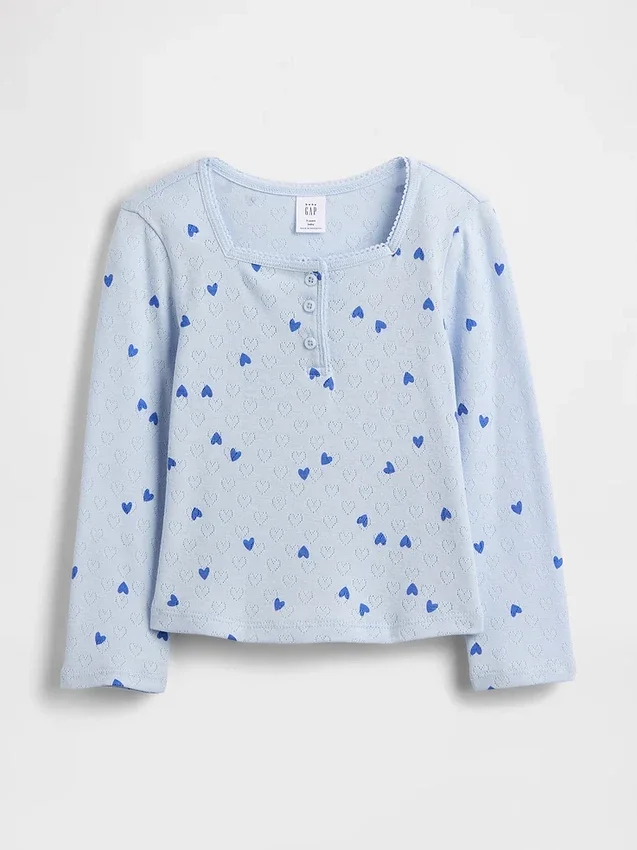Haut Henley en pointelle pour Bébé & Enfant
