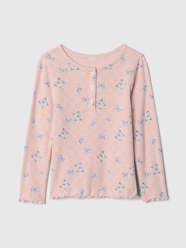 Haut Henley en pointelle pour Bébé & Enfant