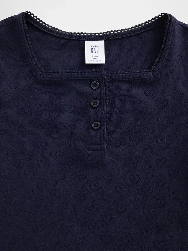 Haut Henley en pointelle pour Bébé & Enfant