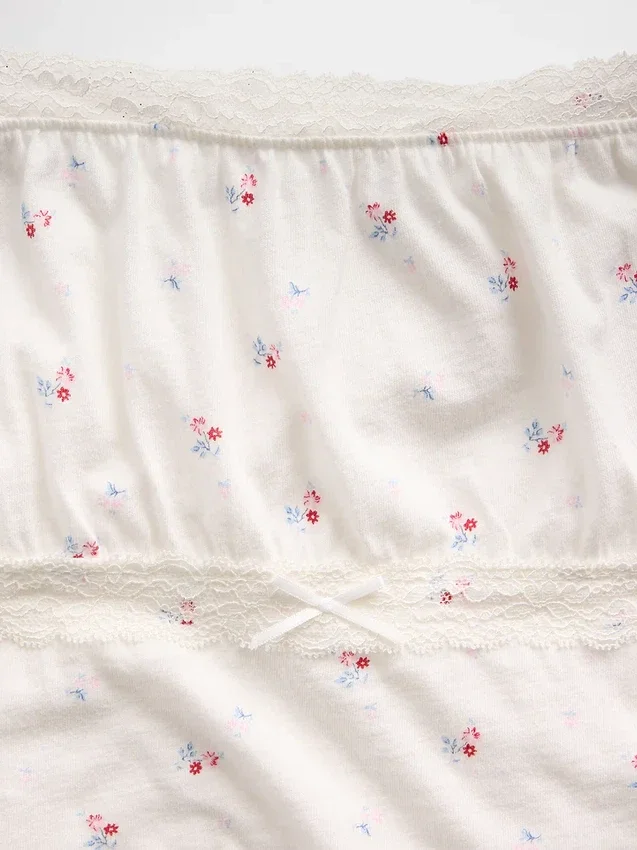 Haut à manches bouffantes et bordures en dentelle pour enfants