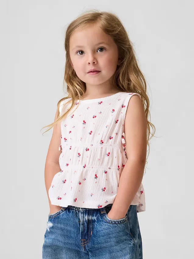 Haut à nœud en maille froissée pour Bébé & Enfant