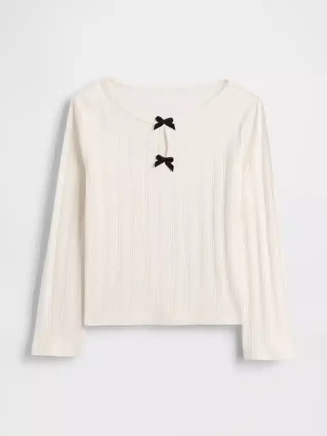 Haut à nœud en pointelle pour Bébé & Enfant