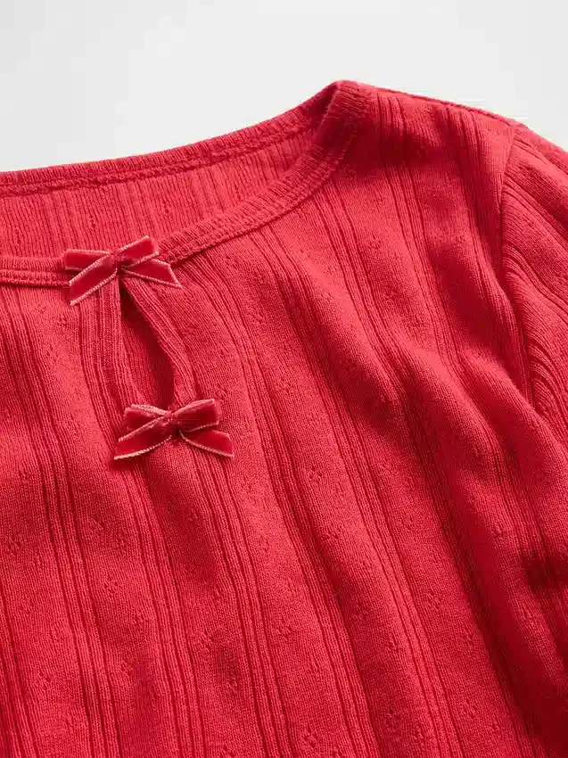 Haut à nœud en pointelle pour Bébé & Enfant