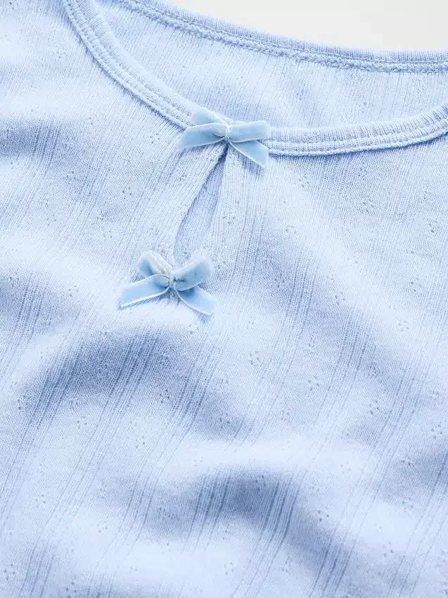 Haut à nœud en pointelle pour Bébé & Enfant