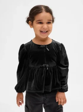 Haut à nœud en velours pour Bébé & Enfant