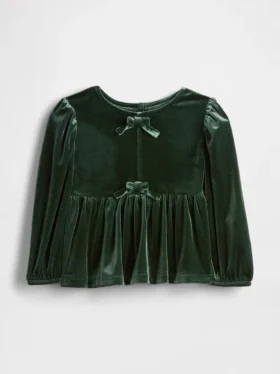 Haut à nœud en velours pour Bébé & Enfant