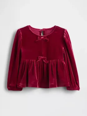 Haut à nœud en velours pour Bébé & Enfant