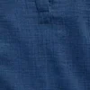 Haut oversize en denim de gaze de coton à encolure fendue