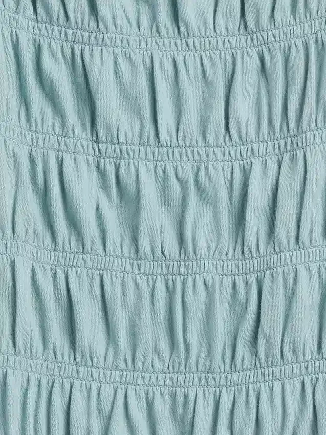 Haut smocké à col carré pour enfant
