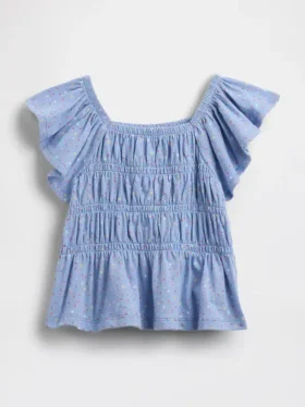 Haut smocké à manches flottantes pour Bébé & Enfant