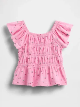 Haut smocké à manches flottantes pour Bébé & Enfant