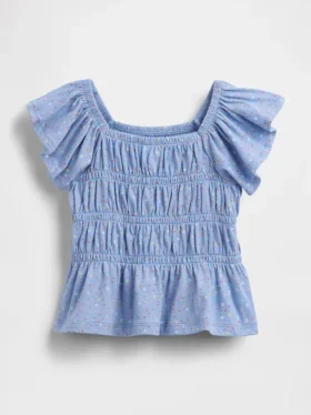 Haut smocké à manches flottantes pour Bébé & Enfant