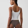 Hipster « cheeky » ultra-doux en coton stretch bio avec bordure en dentelle