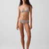 Hipster « cheeky » ultra-doux en coton stretch bio avec bordure en dentelle