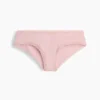Hipster « cheeky » ultra-doux en coton stretch bio avec bordure en dentelle