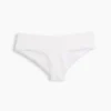 Hipster « cheeky » ultra-doux en coton stretch bio avec bordure en dentelle