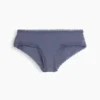 Hipster « cheeky » ultra-doux en coton stretch bio avec bordure en dentelle