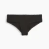 Hipster « cheeky » ultra-doux en coton stretch bio avec bordure en dentelle