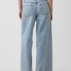 Jean baggy taille moyenne avec ceinture