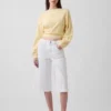 Jean-culotte taille haute