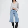 Jean-culotte taille haute