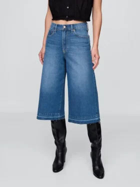 Jean-culotte taille haute