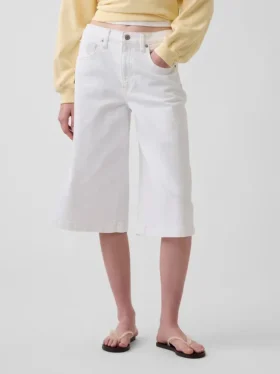 Jean-culotte taille haute
