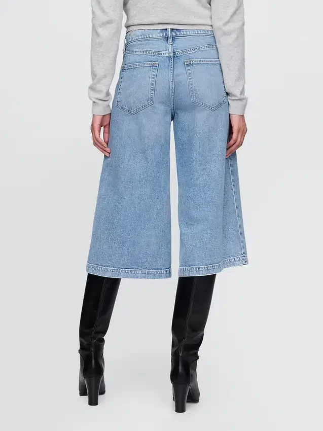 Jean-culotte taille haute