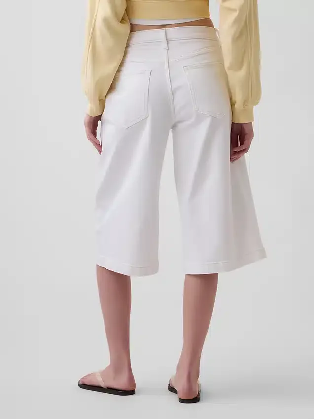 Jean-culotte taille haute