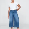 Jean-culotte taille haute