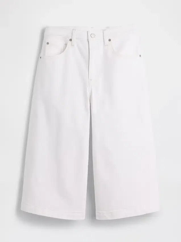 Jean-culotte taille haute