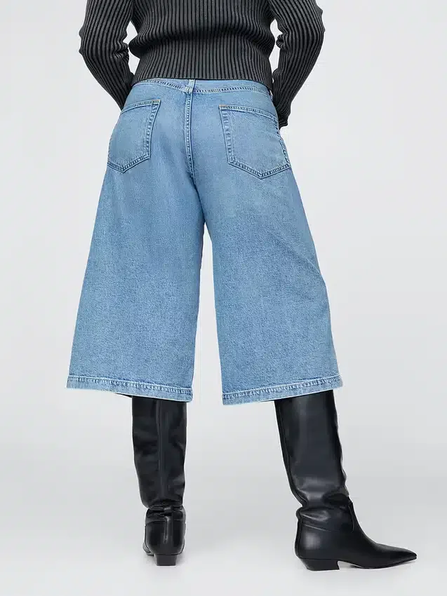 Jean-culotte taille haute
