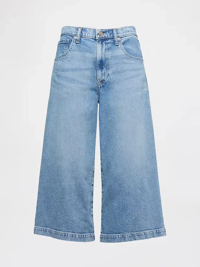 Jean-culotte taille haute