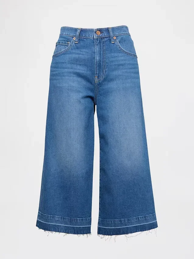 Jean-culotte taille haute