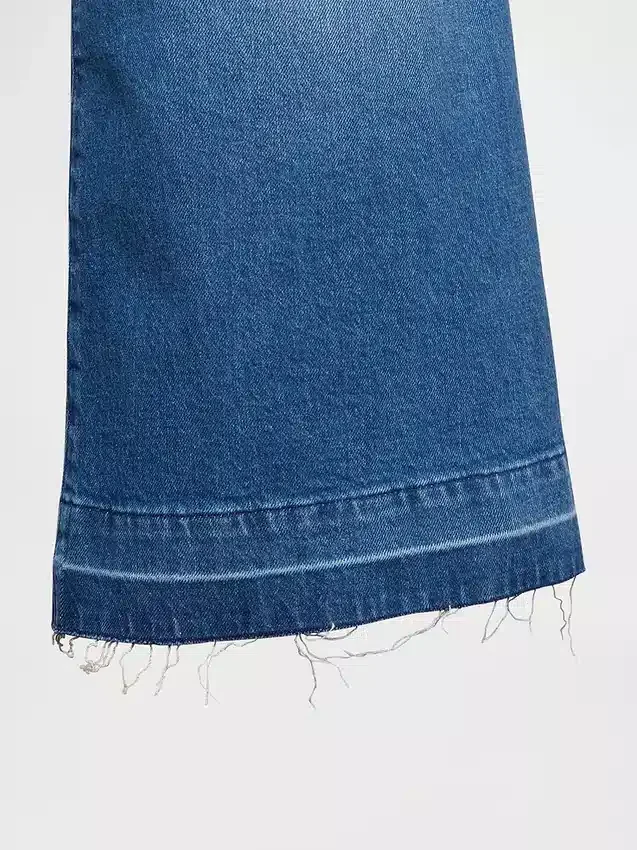 Jean-culotte taille haute