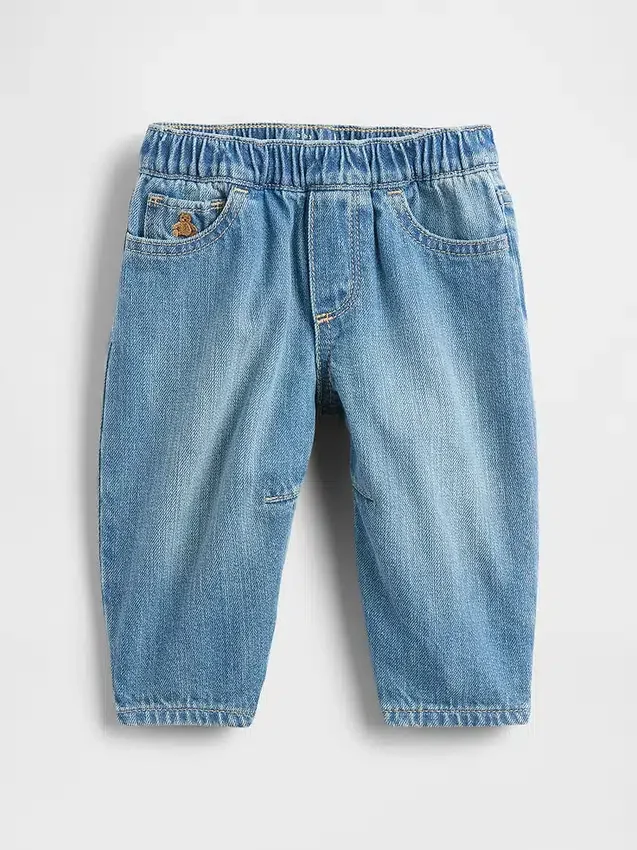Jean-pantalon droit à enfiler pour bébé