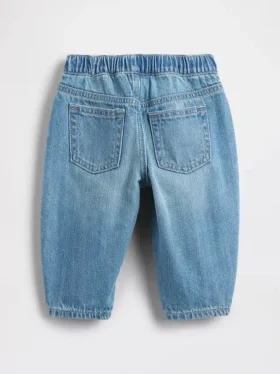 Jean-pantalon droit à enfiler pour bébé