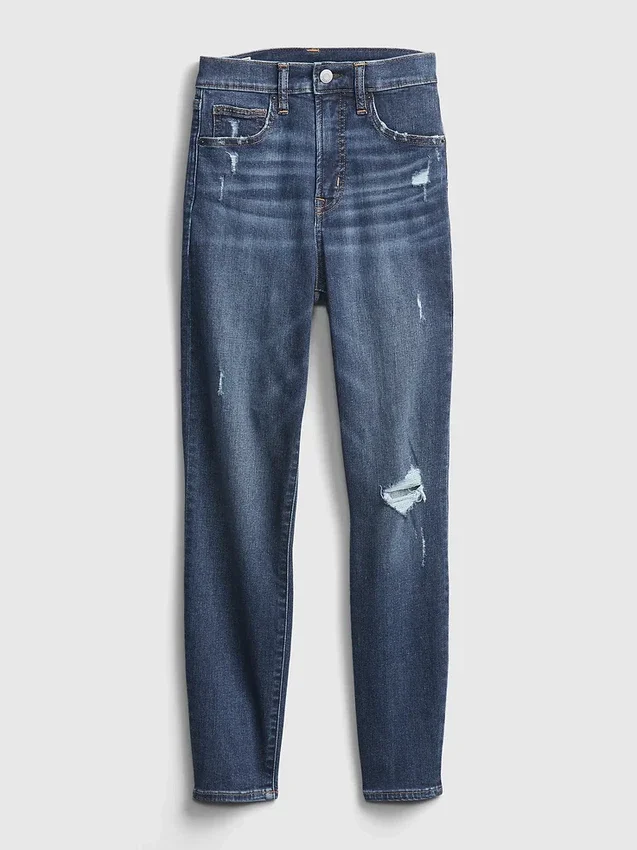 Jean skinny taille haute