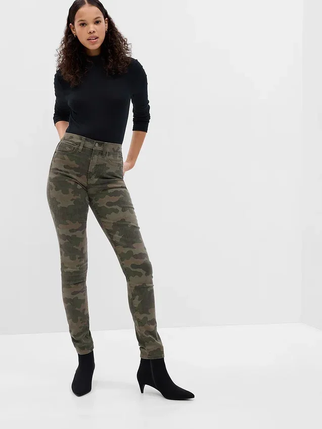 Jean skinny taille haute