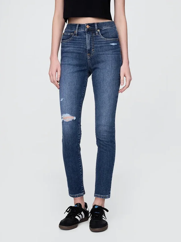 Jean skinny taille haute