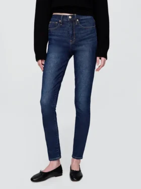 Jean skinny taille haute