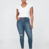 Jean skinny taille haute