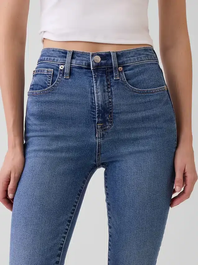 Jean skinny taille haute