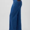 Jean à taille haute, pinces et jambes larges GAP × Hfr par Atelier Ndigo