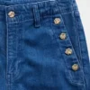 Jean à taille haute, pinces et jambes larges GAP × Hfr par Atelier Ndigo