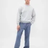 Jeans ample en chambray épais