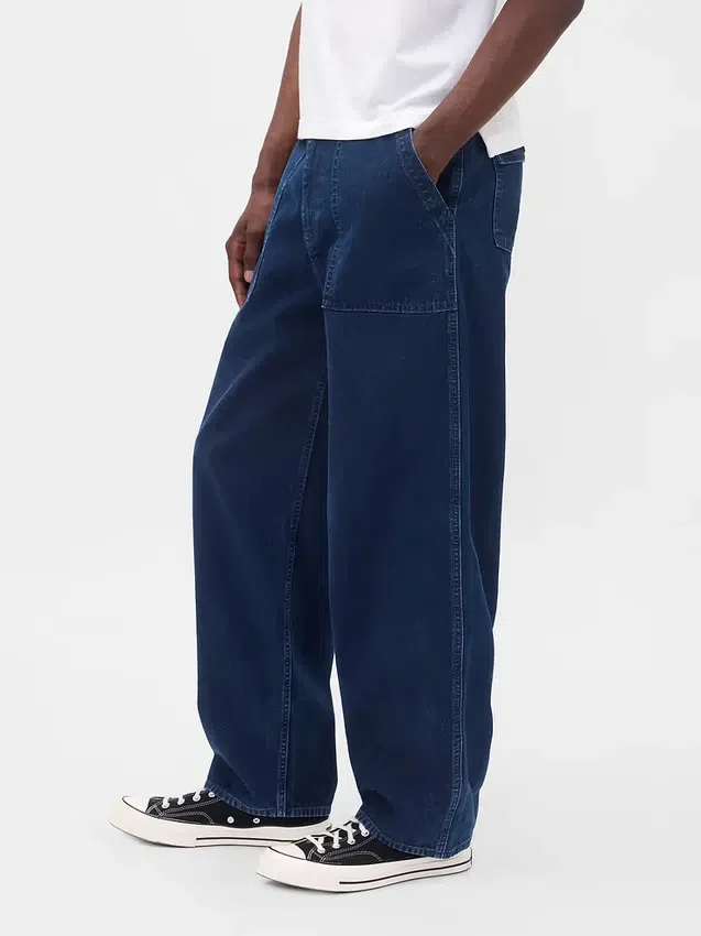 Jeans ample en toile