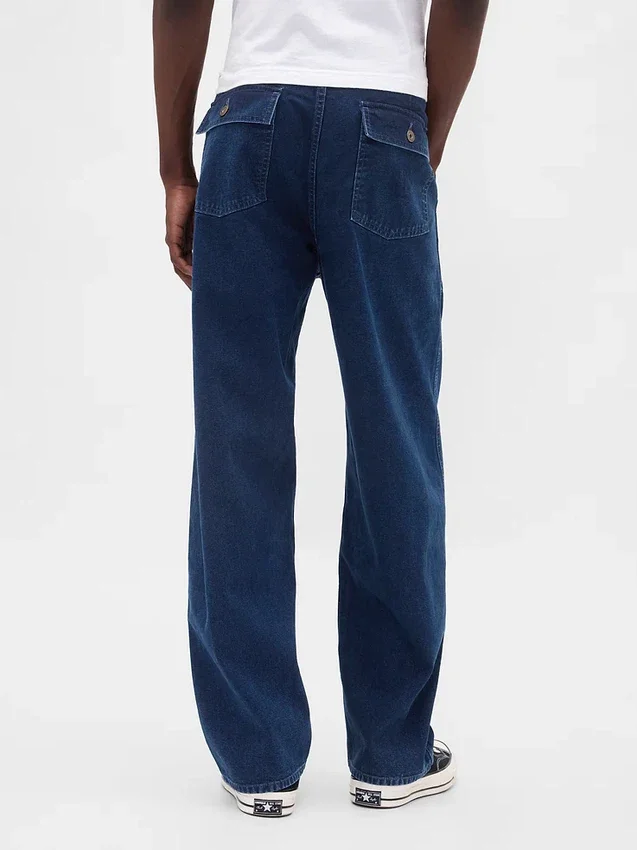 Jeans ample en toile